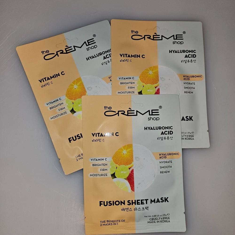 The Crème Shop Fusion Sheet Mask The Benefits Of 2 Masks In One - Pack Of 3